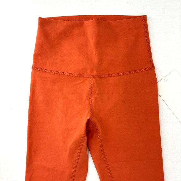 LULULEMON Wunder Train HR Tight 25” Orange Leggings High Waisted Size 2 NWT‎ $98 - Picture 3 of 9